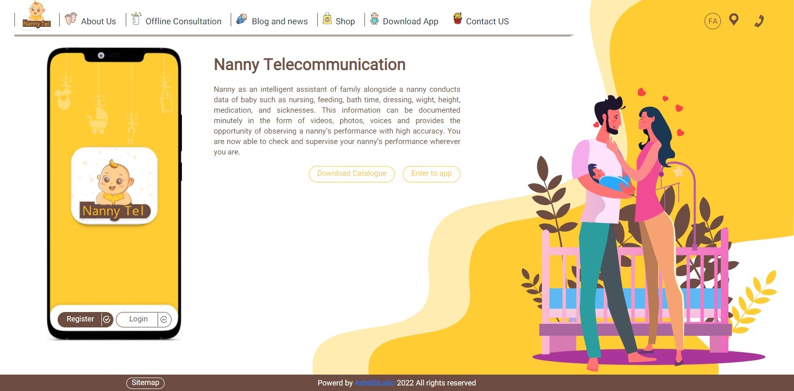 NannyTel UI