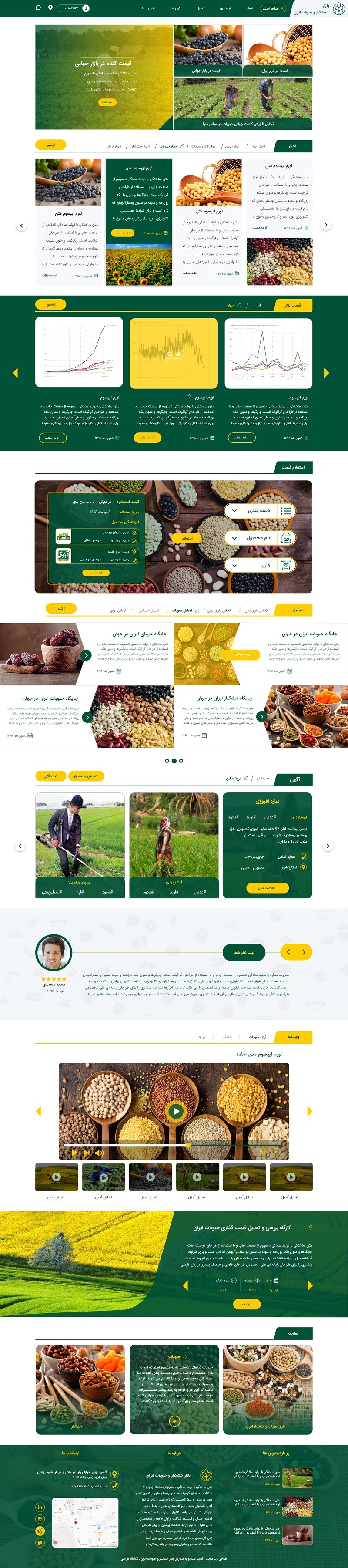 IRDFL (Iran Cereals and Nuts Market UI)